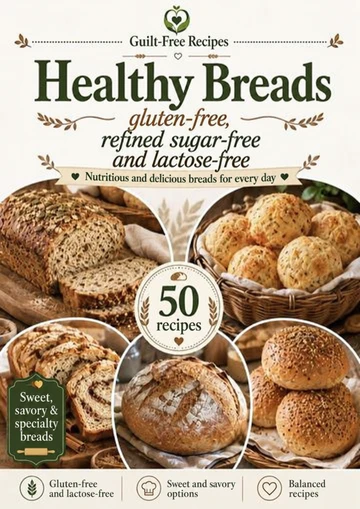 Healthy Breads – Guilt-Free Recipes, 50 recipes